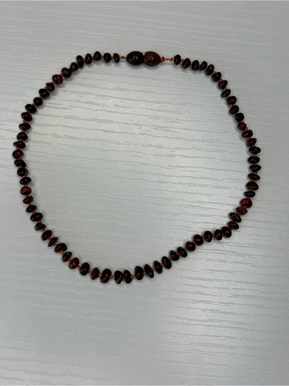 Baltic Amber Necklace 14” Cognac Raw Amber Beads
